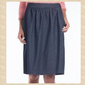 NWOT Classy Denim Midi Skirt!.